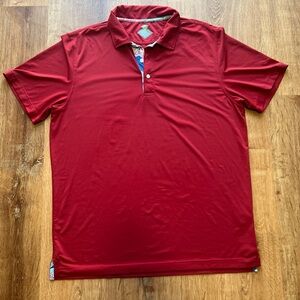 Chubbies Polo Shirt Adult Large Red Short Sleeve Golf Golfing Casual Mens